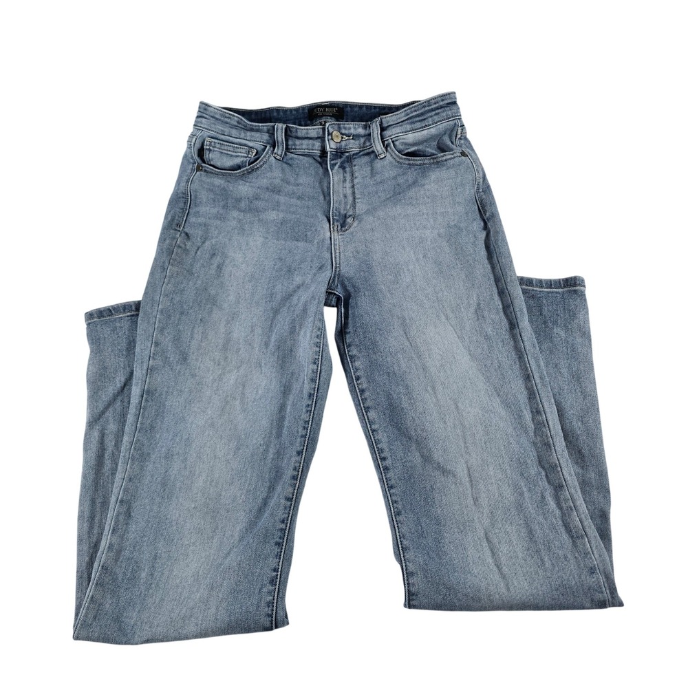 Judy Blue 90s Straight Fit Jeans Light Wash Denim JB82397MD Size 9 29